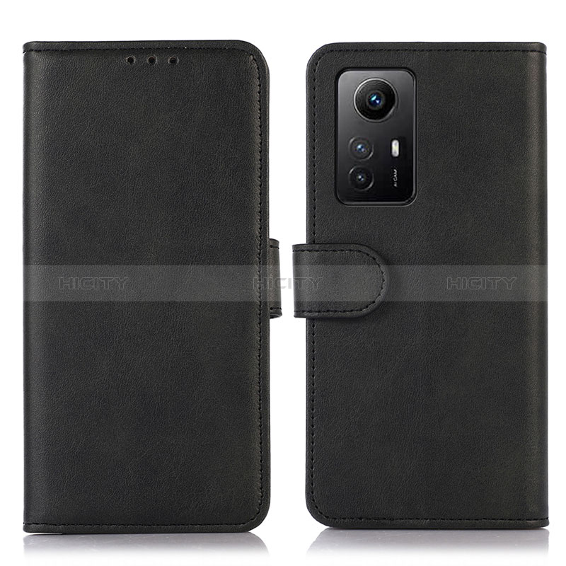 Funda de Cuero Cartera con Soporte Carcasa N02P para Xiaomi Redmi Note 12S Negro