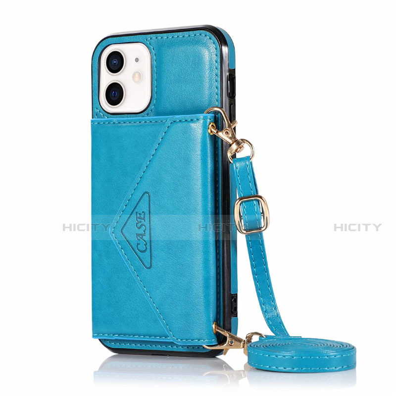 Funda de Cuero Cartera con Soporte Carcasa N03 para Apple iPhone 12