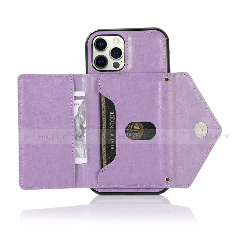 Funda de Cuero Cartera con Soporte Carcasa N03 para Apple iPhone 12 Pro