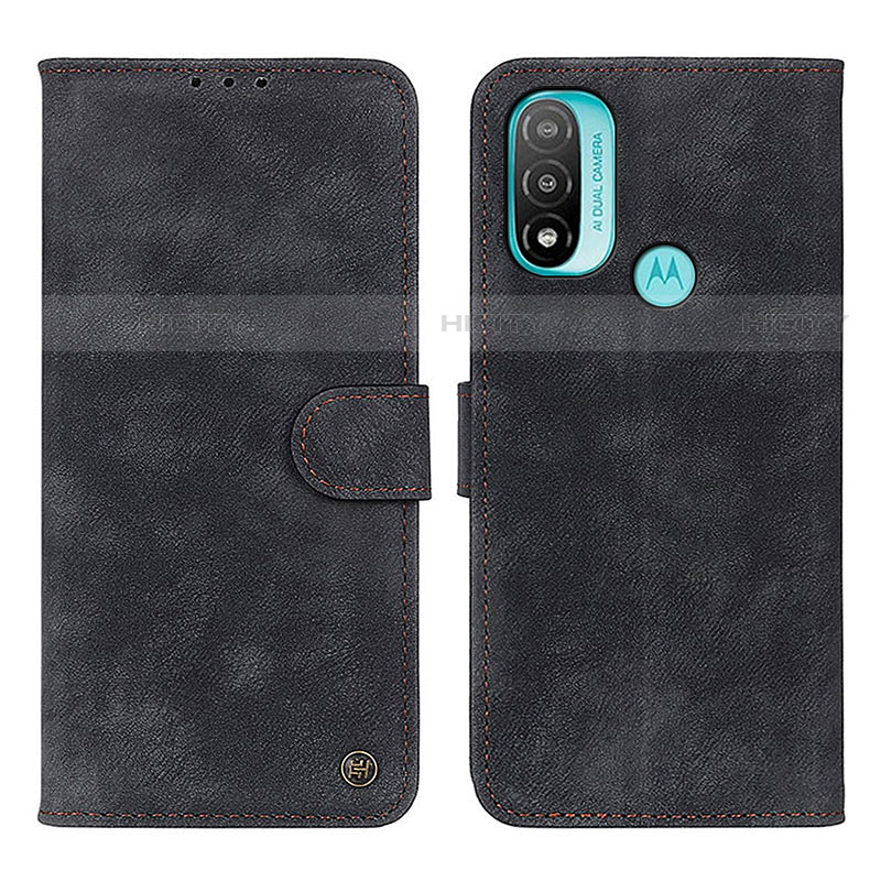 Funda de Cuero Cartera con Soporte Carcasa N03P para Motorola Moto E20