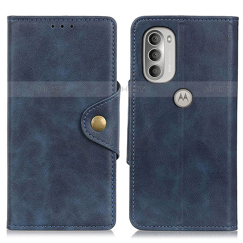 Funda de Cuero Cartera con Soporte Carcasa N03P para Motorola Moto G51 5G