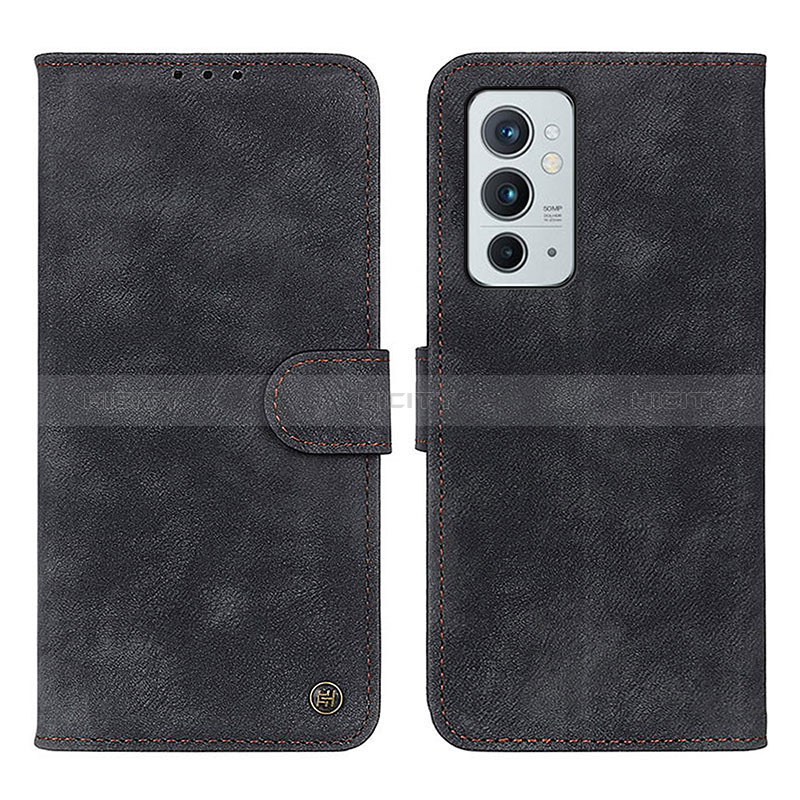 Funda de Cuero Cartera con Soporte Carcasa N03P para OnePlus 9RT 5G Negro