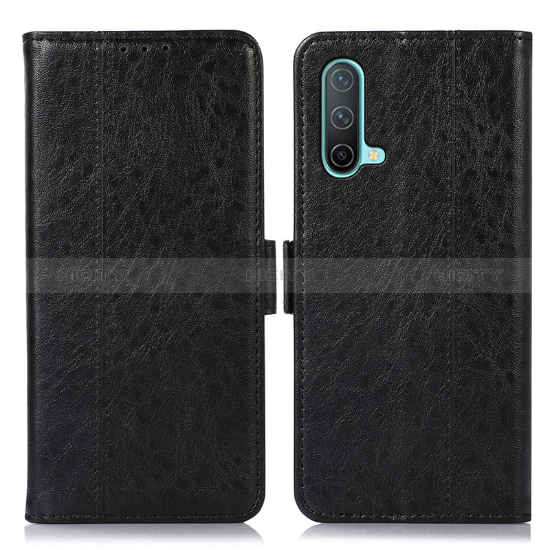 Funda de Cuero Cartera con Soporte Carcasa N03P para OnePlus Nord CE 5G Negro