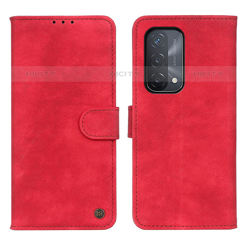 Funda de Cuero Cartera con Soporte Carcasa N03P para OnePlus Nord N200 5G Rojo