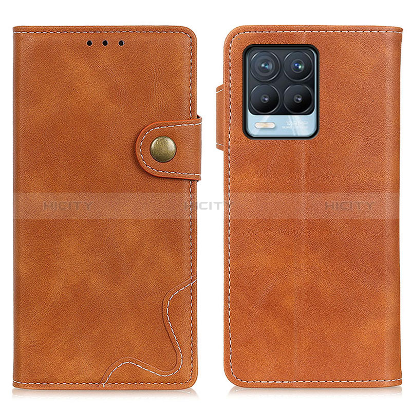 Funda de Cuero Cartera con Soporte Carcasa N03P para Realme 8 Pro