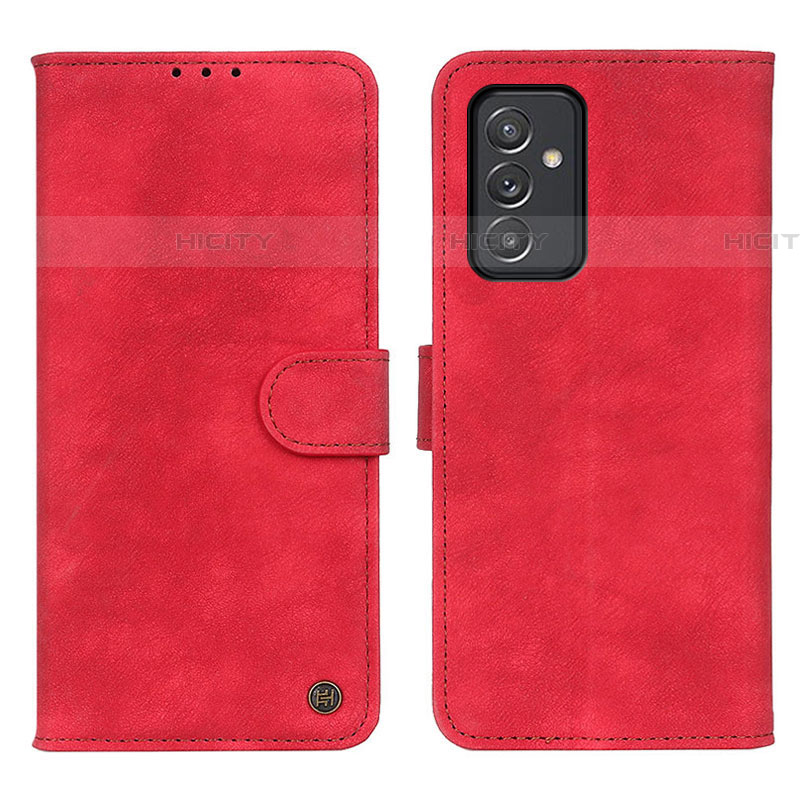 Funda de Cuero Cartera con Soporte Carcasa N03P para Samsung Galaxy A24 4G Rojo