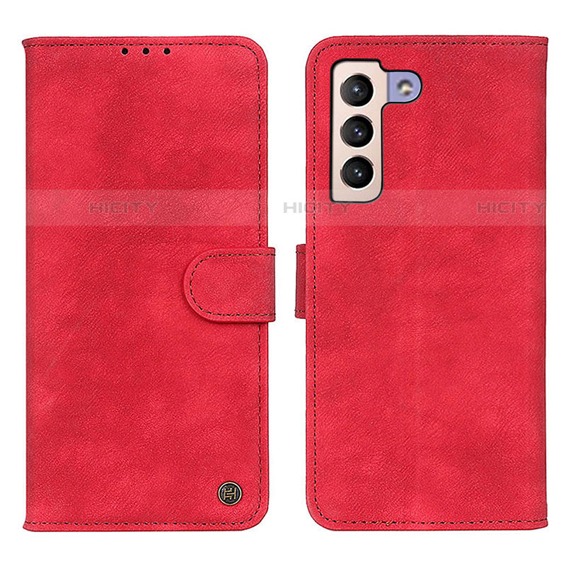 Funda de Cuero Cartera con Soporte Carcasa N03P para Samsung Galaxy S21 Plus 5G Rojo