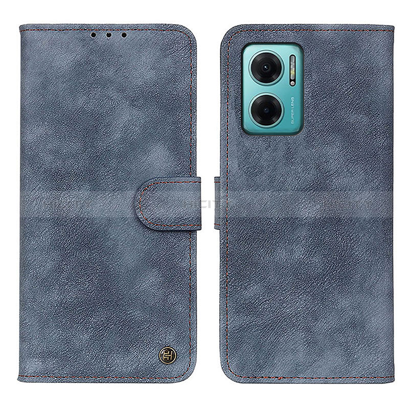 Funda de Cuero Cartera con Soporte Carcasa N03P para Xiaomi Redmi 10 Prime Plus 5G Azul