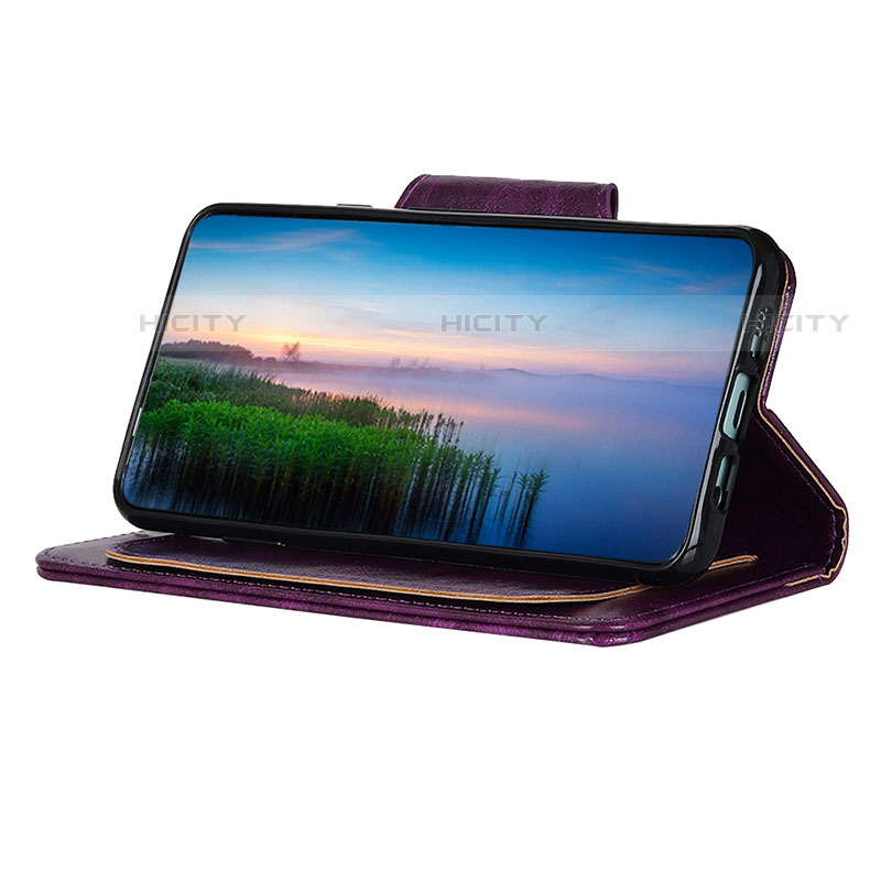 Funda de Cuero Cartera con Soporte Carcasa N04P para Motorola Moto E20