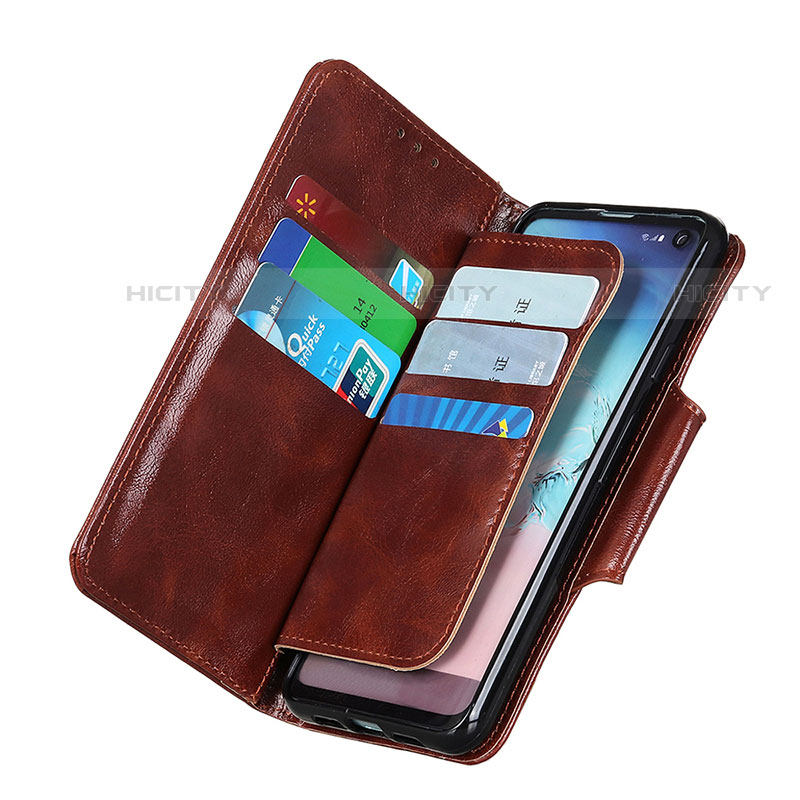 Funda de Cuero Cartera con Soporte Carcasa N04P para Motorola Moto E40