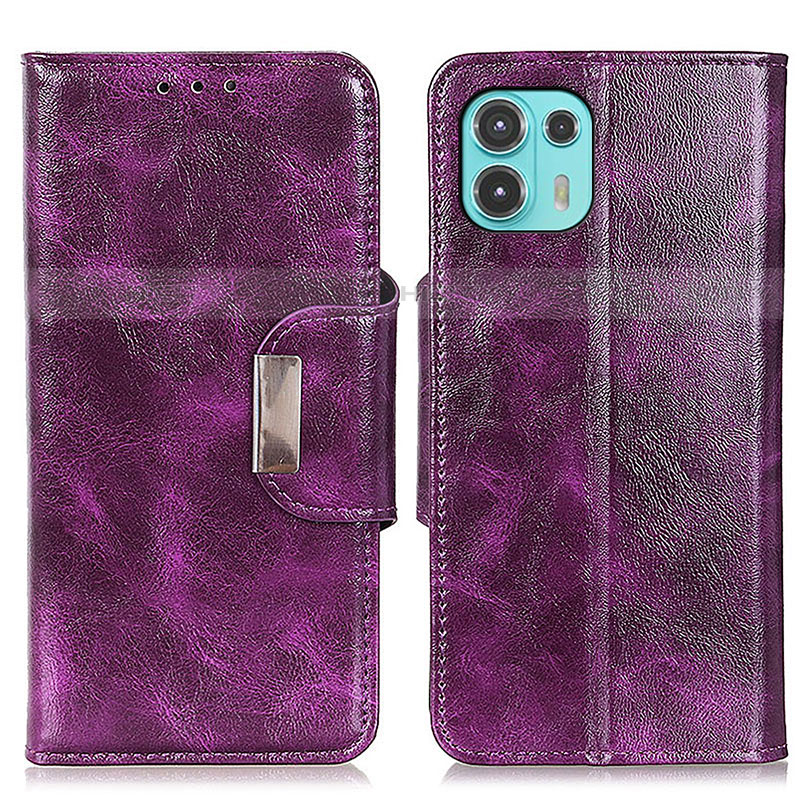 Funda de Cuero Cartera con Soporte Carcasa N04P para Motorola Moto Edge 20 Lite 5G