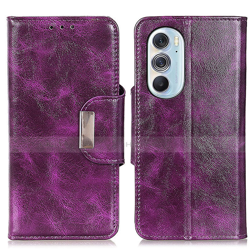 Funda de Cuero Cartera con Soporte Carcasa N04P para Motorola Moto Edge 30 Pro 5G