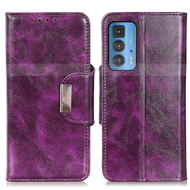 Funda de Cuero Cartera con Soporte Carcasa N04P para Motorola Moto Edge S Pro 5G