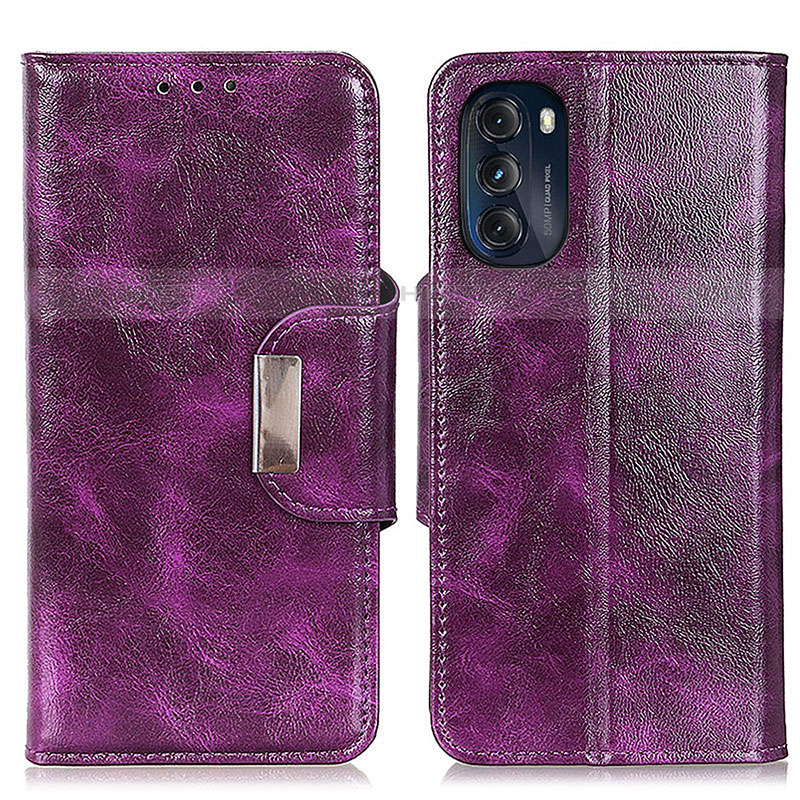 Funda de Cuero Cartera con Soporte Carcasa N04P para Motorola Moto G 5G (2022)