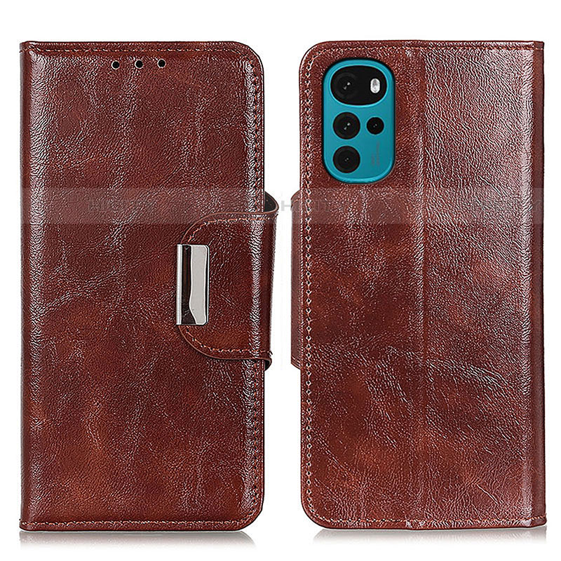 Funda de Cuero Cartera con Soporte Carcasa N04P para Motorola Moto G22