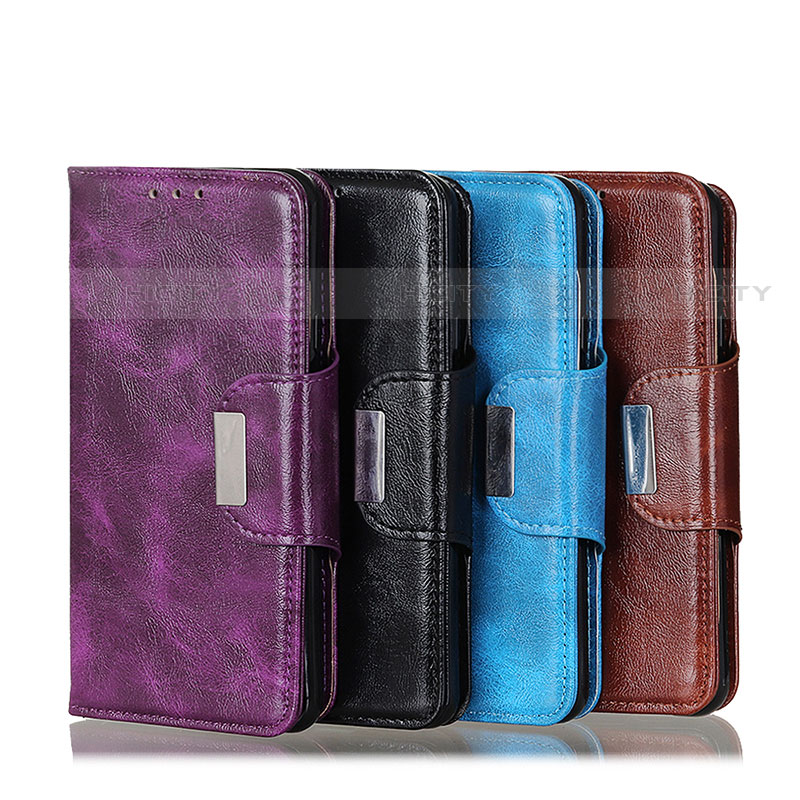 Funda de Cuero Cartera con Soporte Carcasa N04P para Motorola Moto G22