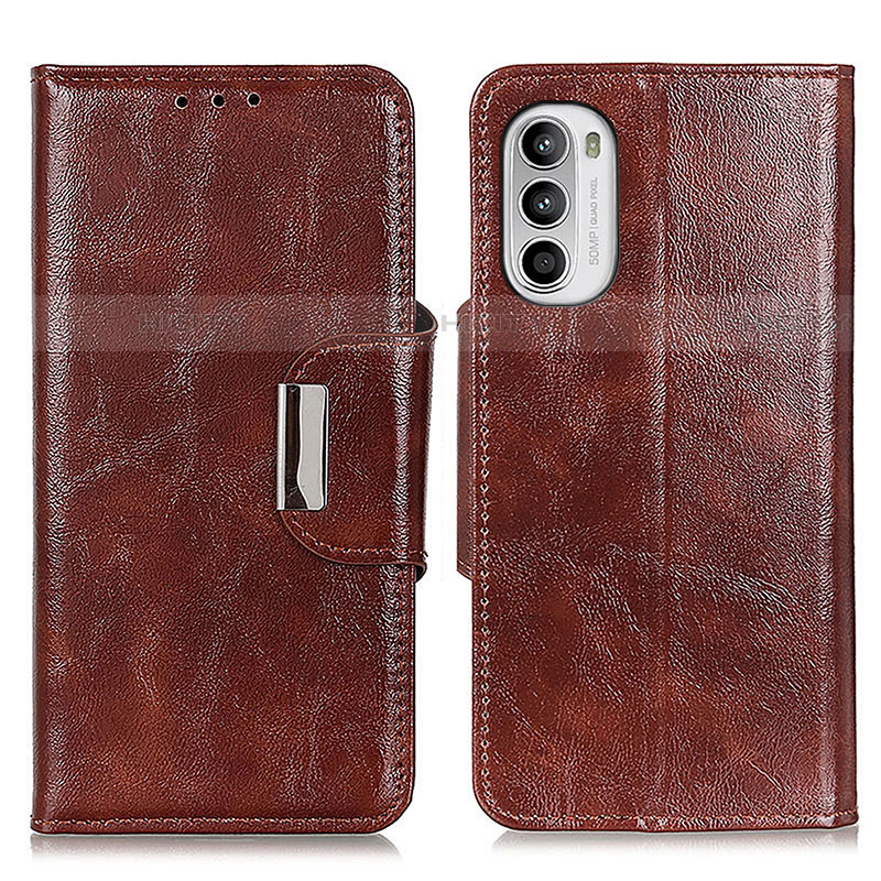 Funda de Cuero Cartera con Soporte Carcasa N04P para Motorola Moto G82 5G