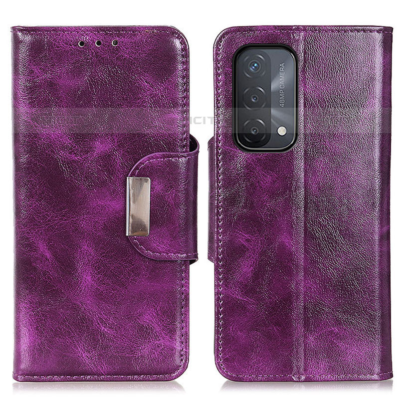 Funda de Cuero Cartera con Soporte Carcasa N04P para OnePlus Nord N200 5G Morado