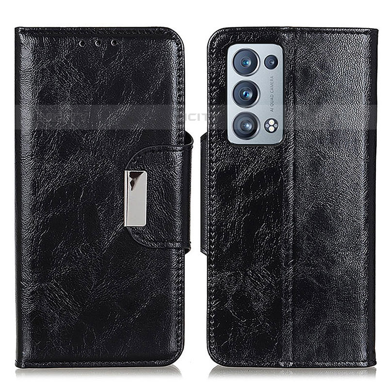 Funda de Cuero Cartera con Soporte Carcasa N04P para Oppo Reno6 Pro 5G