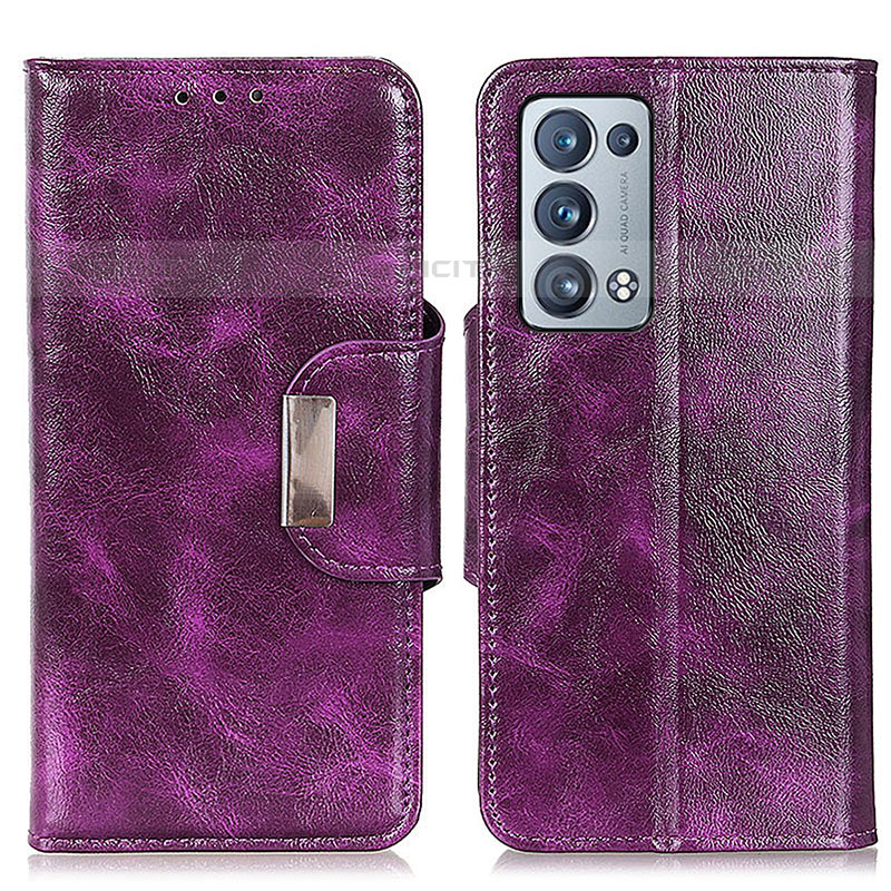 Funda de Cuero Cartera con Soporte Carcasa N04P para Oppo Reno6 Pro 5G