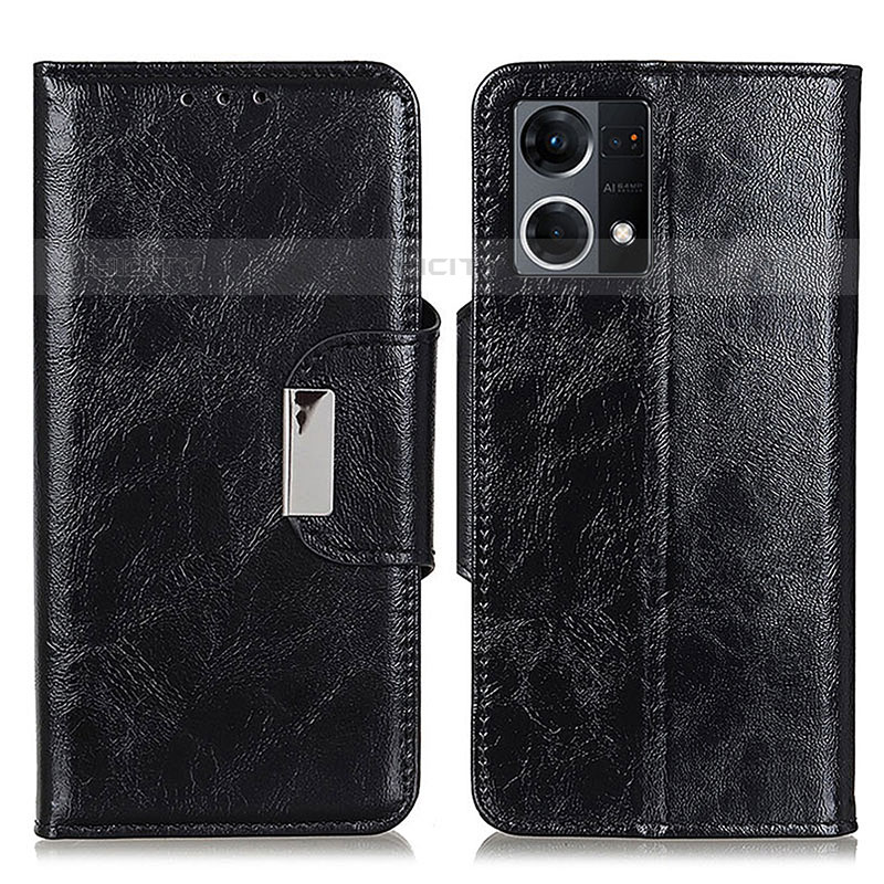 Funda de Cuero Cartera con Soporte Carcasa N04P para Oppo Reno8 4G