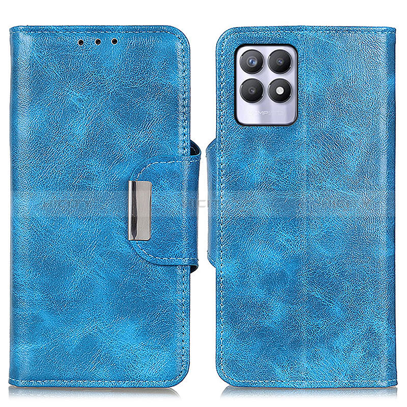 Funda de Cuero Cartera con Soporte Carcasa N04P para Realme Narzo 50 4G Azul Cielo