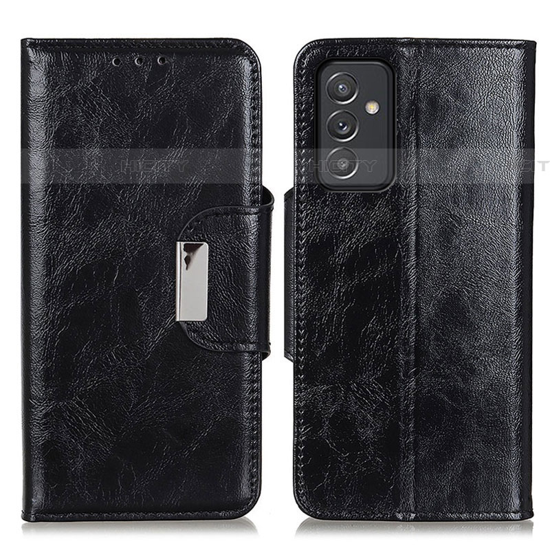 Funda de Cuero Cartera con Soporte Carcasa N04P para Samsung Galaxy A05s Negro