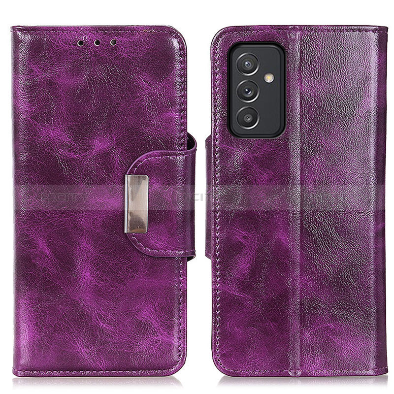 Funda de Cuero Cartera con Soporte Carcasa N04P para Samsung Galaxy A15 LTE Morado