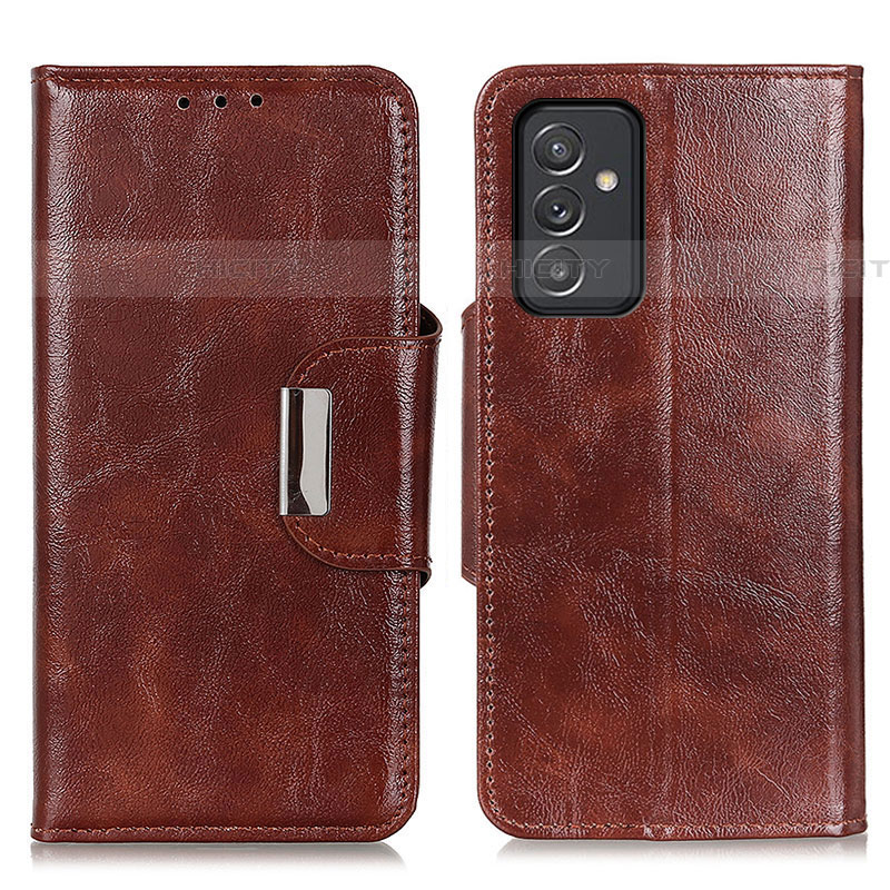 Funda de Cuero Cartera con Soporte Carcasa N04P para Samsung Galaxy A24 4G Marron