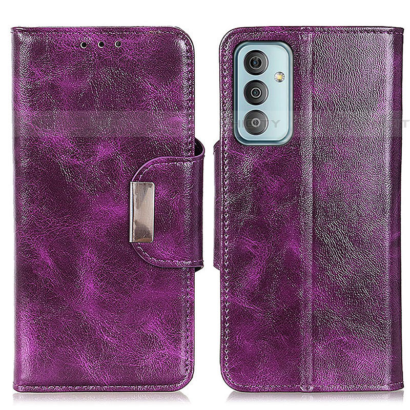 Funda de Cuero Cartera con Soporte Carcasa N04P para Samsung Galaxy F23 5G Morado