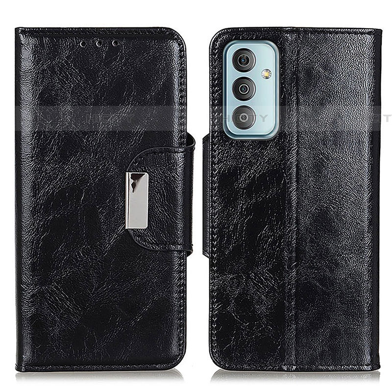 Funda de Cuero Cartera con Soporte Carcasa N04P para Samsung Galaxy F23 5G Negro