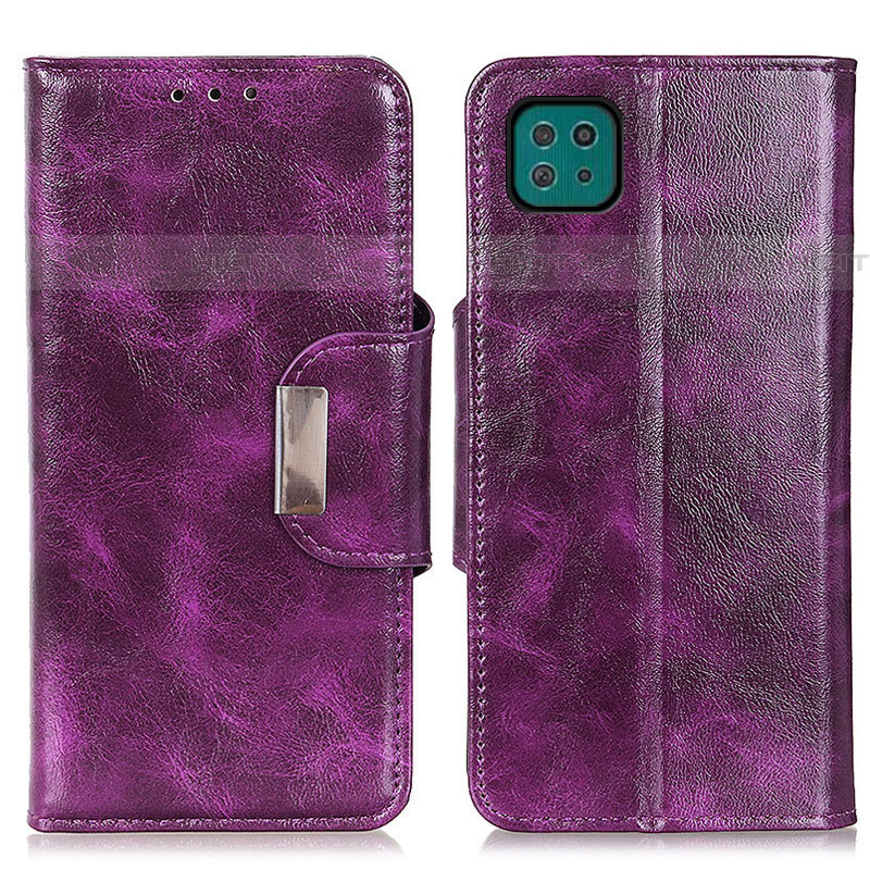 Funda de Cuero Cartera con Soporte Carcasa N04P para Samsung Galaxy F42 5G