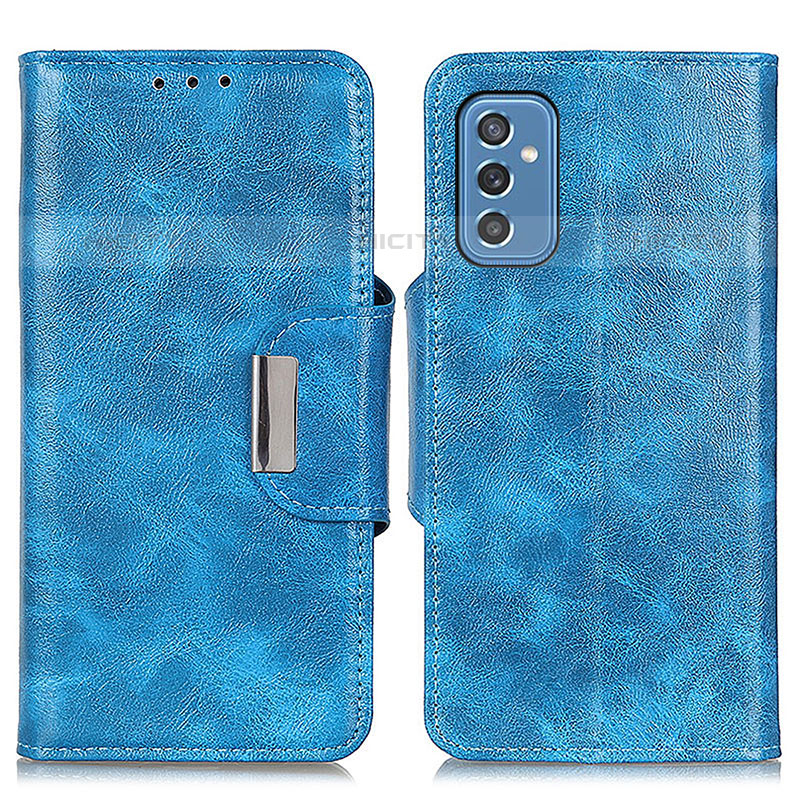 Funda de Cuero Cartera con Soporte Carcasa N04P para Samsung Galaxy M52 5G Azul Cielo