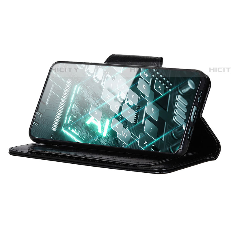 Funda de Cuero Cartera con Soporte Carcasa N04P para Samsung Galaxy Quantum4 5G