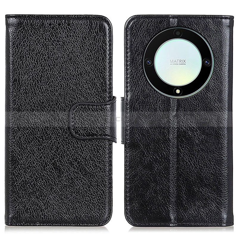 Funda de Cuero Cartera con Soporte Carcasa N05P para Huawei Honor Magic5 Lite 5G Negro