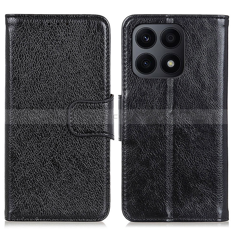 Funda de Cuero Cartera con Soporte Carcasa N05P para Huawei Honor X8a 4G Negro