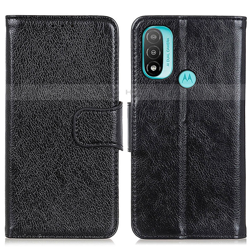 Funda de Cuero Cartera con Soporte Carcasa N05P para Motorola Moto E20