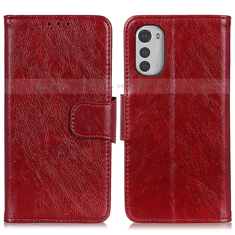 Funda de Cuero Cartera con Soporte Carcasa N05P para Motorola Moto E32s