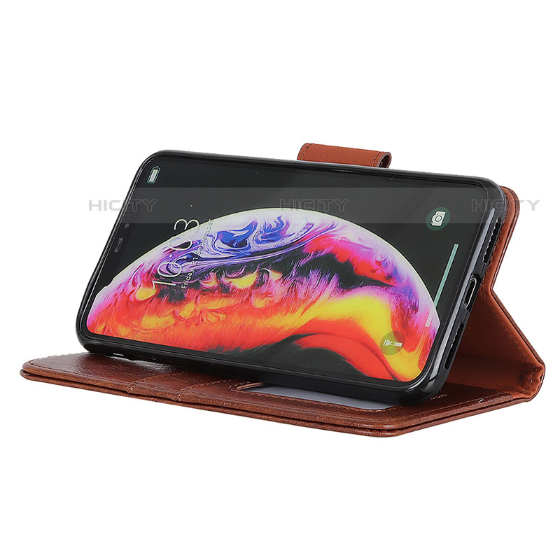 Funda de Cuero Cartera con Soporte Carcasa N05P para Motorola Moto E40