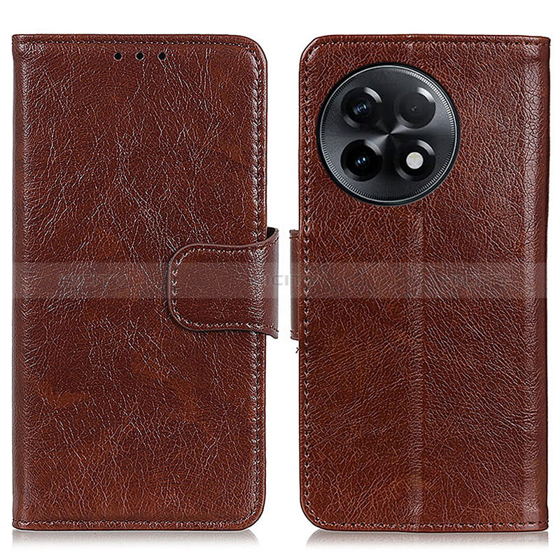 Funda de Cuero Cartera con Soporte Carcasa N05P para OnePlus 11R 5G Marron