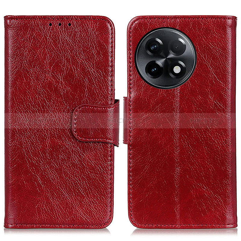 Funda de Cuero Cartera con Soporte Carcasa N05P para OnePlus 11R 5G Rojo