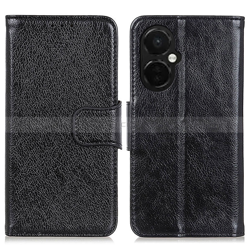 Funda de Cuero Cartera con Soporte Carcasa N05P para OnePlus Nord CE 3 5G Negro