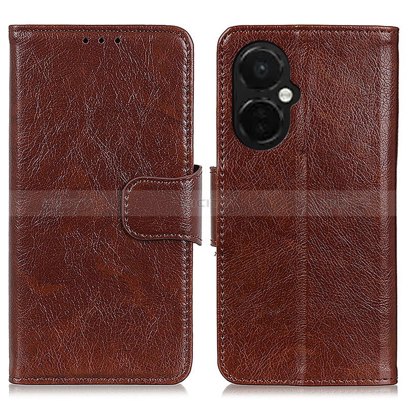 Funda de Cuero Cartera con Soporte Carcasa N05P para OnePlus Nord CE 3 Lite 5G Marron