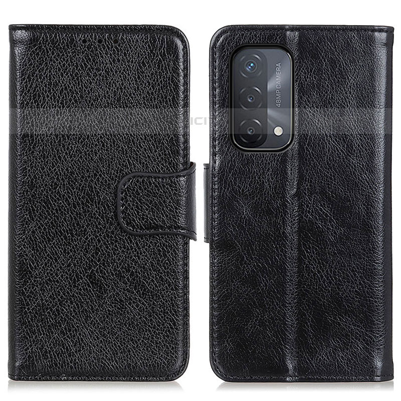 Funda de Cuero Cartera con Soporte Carcasa N05P para OnePlus Nord N200 5G Negro