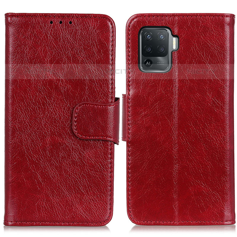 Funda de Cuero Cartera con Soporte Carcasa N05P para Oppo F19 Pro