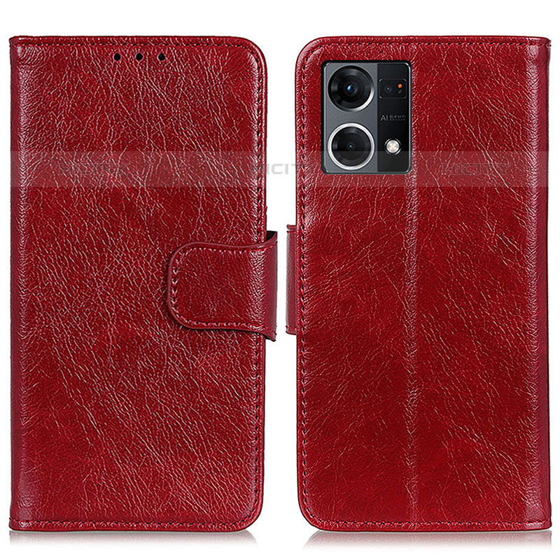 Funda de Cuero Cartera con Soporte Carcasa N05P para Oppo F21s Pro 4G