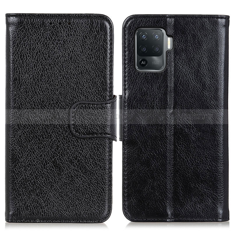 Funda de Cuero Cartera con Soporte Carcasa N05P para Oppo Reno5 Lite