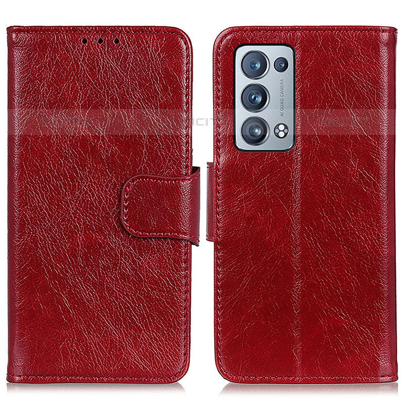 Funda de Cuero Cartera con Soporte Carcasa N05P para Oppo Reno6 Pro 5G