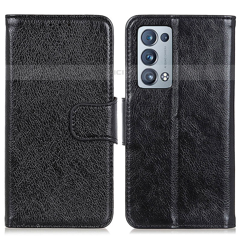 Funda de Cuero Cartera con Soporte Carcasa N05P para Oppo Reno6 Pro+ Plus 5G