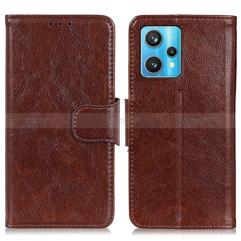 Funda de Cuero Cartera con Soporte Carcasa N05P para Realme 9 Pro+ Plus 5G Marron